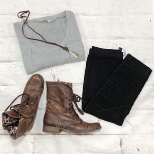 Black Suede Pants